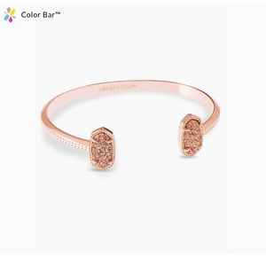 KENDRA SCOTT - Elton Rose Gold Cuff Bracelet Rose Gold Drusy